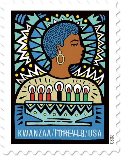 2020  usps  kwanzaa  stamp Sheets of 20
