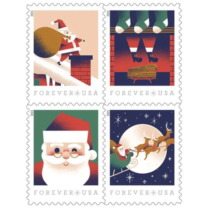 2021 USPS A Visit from St Nick Forever Stamp Sheets of 20