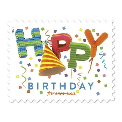 (2021) USPS Happy Birthday Forever Stamps Sheets of 20