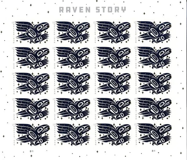 2021 USPS Raven Story Forever Stamps Sheets of 20