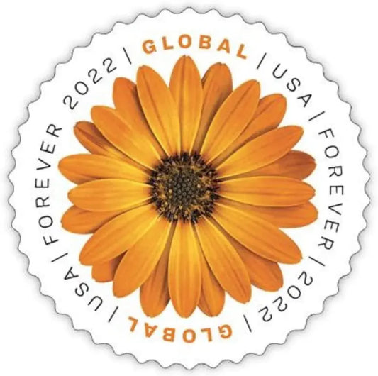 2022 USPS Global Forever African Daisy Stamp Sheets of 10