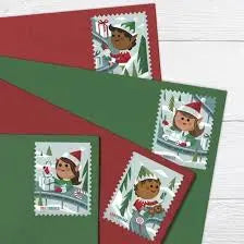2022 USPS Holiday Elves Forever Stamps Sheets of 20