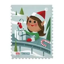 2022 USPS Holiday Elves Forever Stamps Sheets of 20