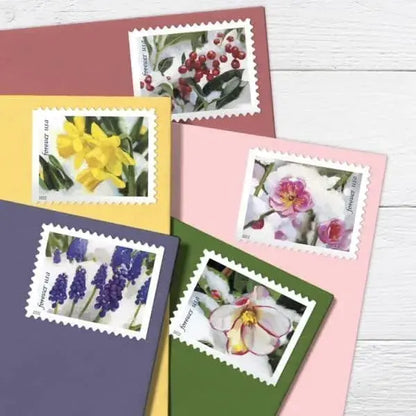 2022 USPS Snowy Garden Beauty Forever Stamp Sheets of 20