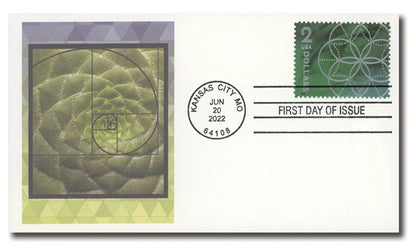 2022 two dollar floral geometry stamps Sheets of 10