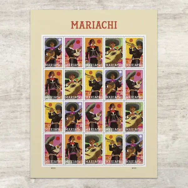 2022  USPS  Mariachi  Stamps Sheets of 20