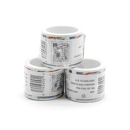 2022 USPS Forever American Flag roll of 100