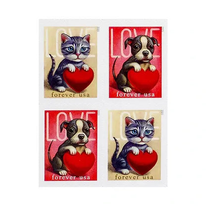 2023 USPS Cat and Dog Love Stamps Sheets of 20