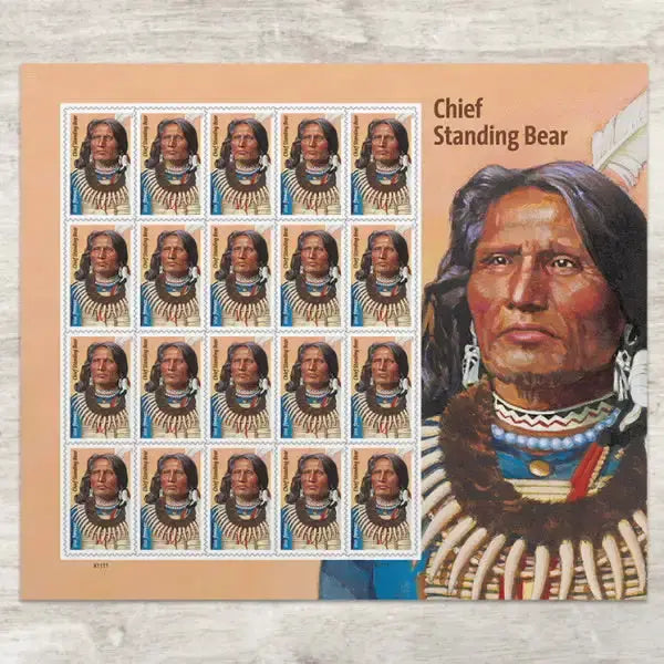 2023  US  Chief  Standing  Bear  Forever  Stamps Sheets of 20