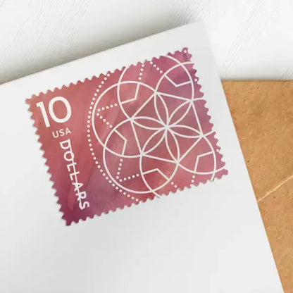 2023  US  10  Dollar  Floral  Geometry  Stamp Sheets of 4
