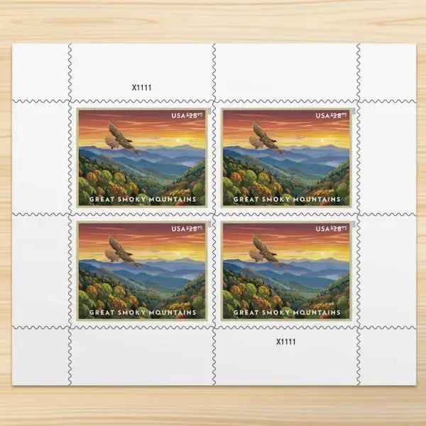 2023  USA  Great  Smoky  Mountains  Stamps Sheets of 4