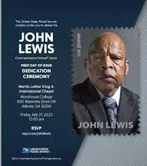 2023 USPS John Lewis First Class Stamp Sheets of 20