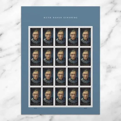 2023 USPS Ruth Bader Ginsburg First Class Forever Stamp Sheets of 20