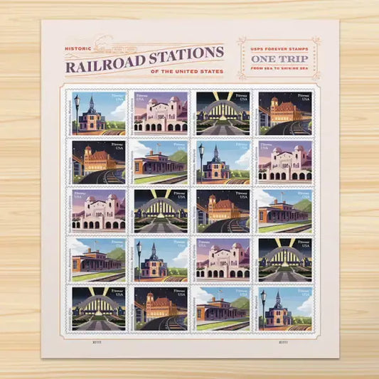 2023 US Railroad Stations Stamps Sheets of 20