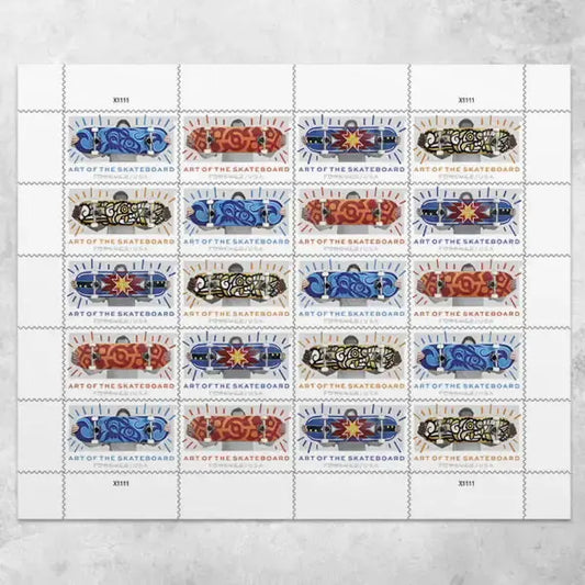 2023  USPS  Art  of  the  Skateboard  Stamps Sheets of 20