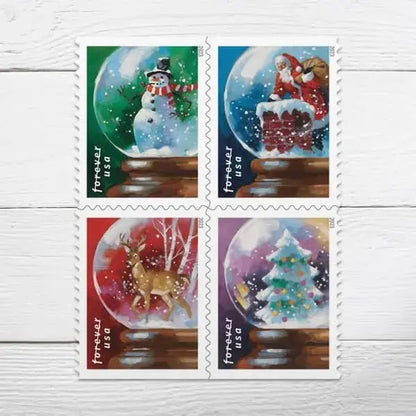 2023 USPS Snow Globes Stamp Sheets of 20