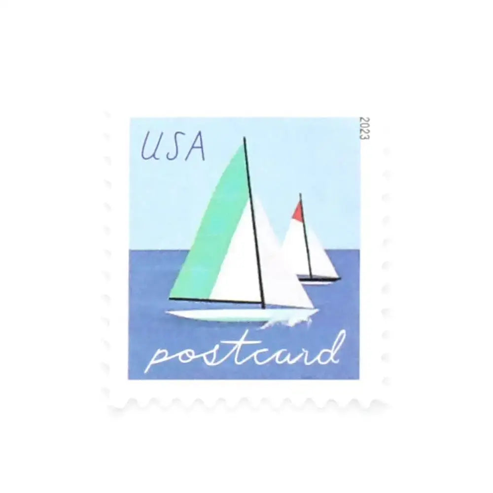 2023 USPS Sailboats Postcard Forever First Class Stamps Sheets of 20