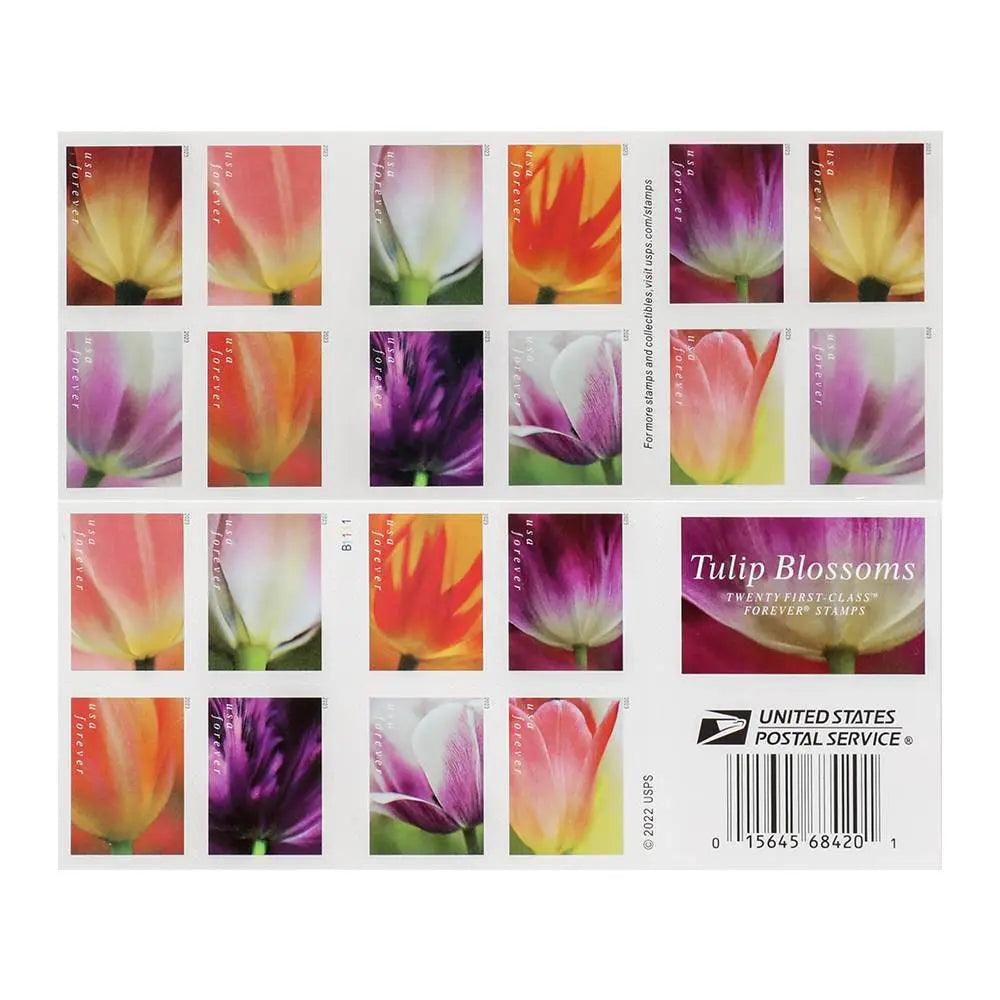 2023 USPS Tulip Blossoms Forever Stamp Sheets of 20