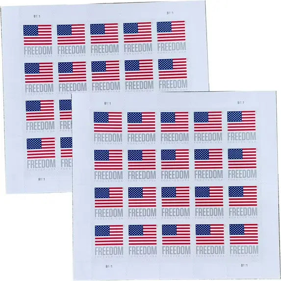 2023 usps freedom flag forever postage stamp Sheets of 20