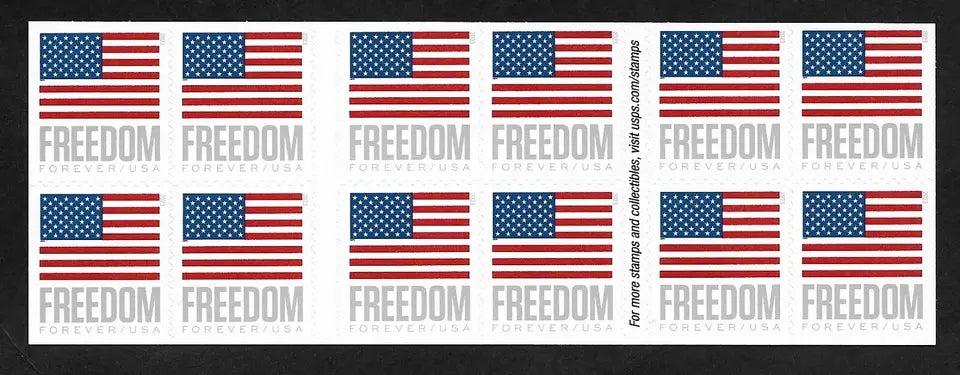 2023 us freedom flag forever stamp Sheets of 20