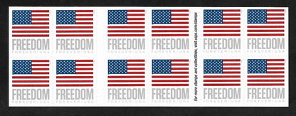 2023 us freedom flag forever stamp Sheets of 20