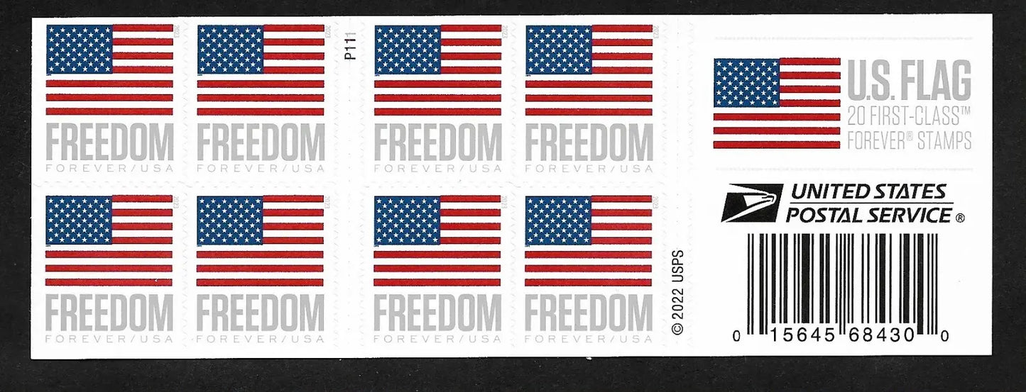 2023 us freedom flag forever stamp Sheets of 20