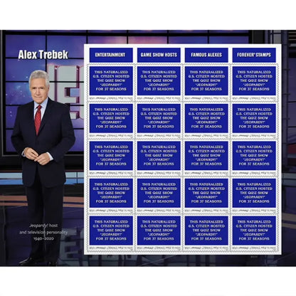 2024 US Alex Trebek Forever Stamps Sheets of 20