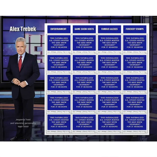 2024 US Alex Trebek Forever Stamps Sheets of 20