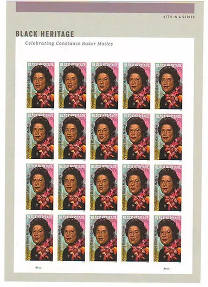 2024  us  constance  baker  motley  stamp Sheets of 20
