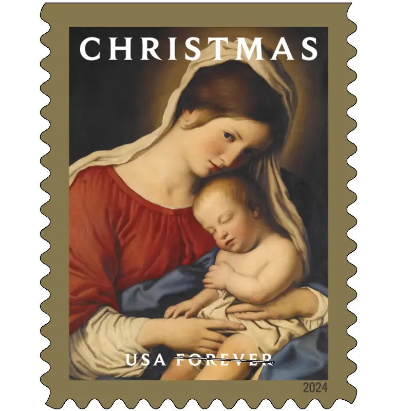 2024 usps Christmas Madonna and Child Forever Stamps Sheets of 20
