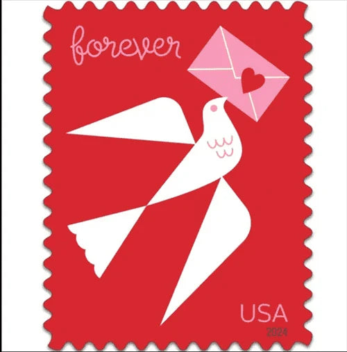 2024  usa  carrier  pigeon  love  stamps Sheets of 20