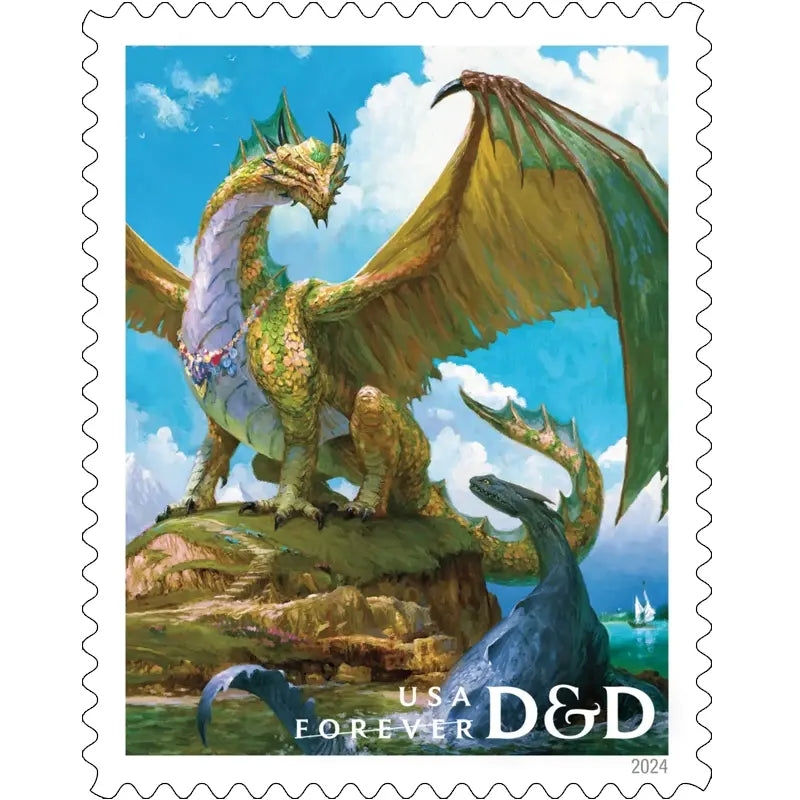 2024 forever stamps Dungeons & Dragons Sheets of 20