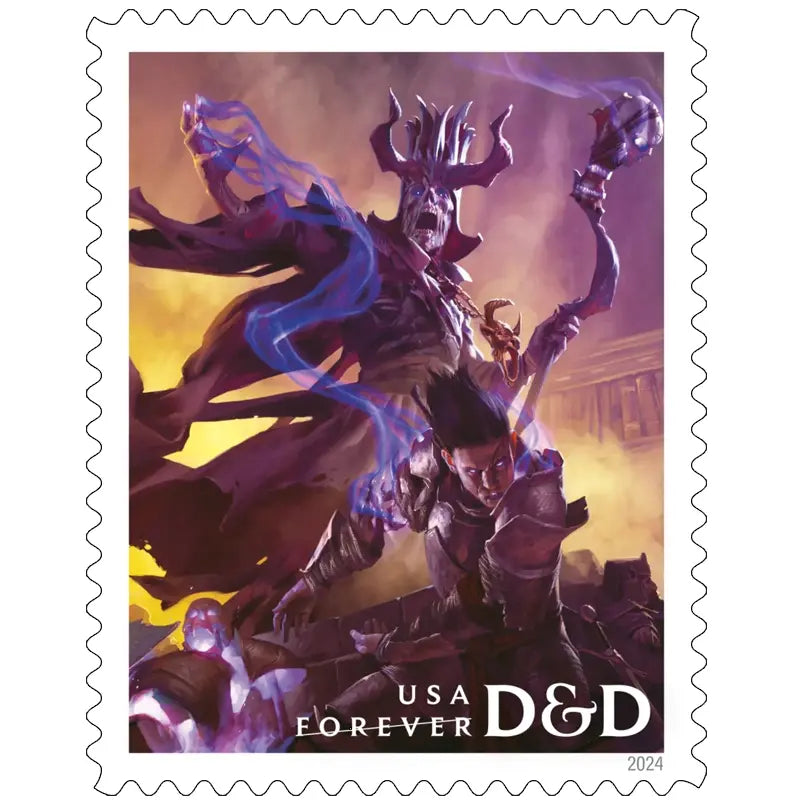 2024 forever stamps Dungeons & Dragons Sheets of 20