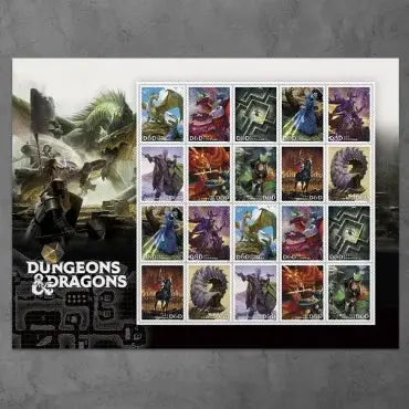 2024 forever stamps Dungeons & Dragons Sheets of 20