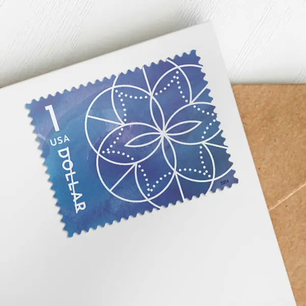2024 $1 Floral Geometry Stamps Sheets of 10
