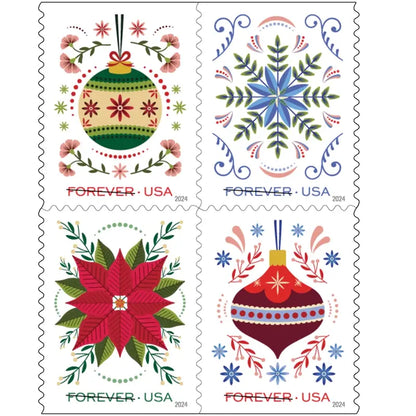 2024 Holiday Joy Forever Stamps Sheets of 20