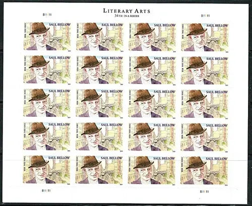 2024  usa  saul  bellow  stamps Sheets of 20
