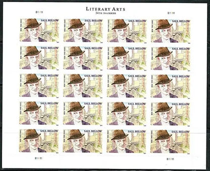 2024  usa  saul  bellow  stamps Sheets of 20