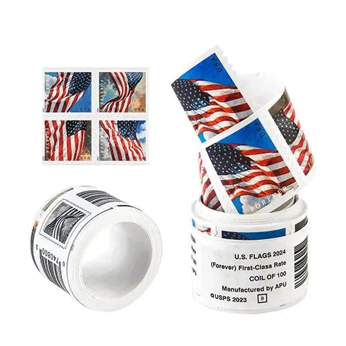 2024 USPS Forever American Flag Stamps roll of 100