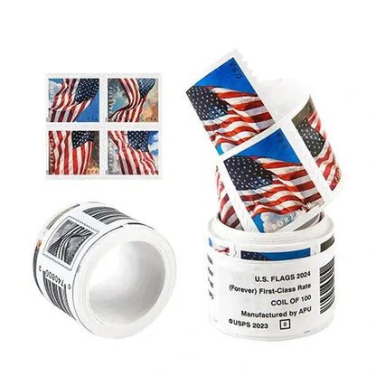 2024 USPS Forever American Flag Stamps roll of 100