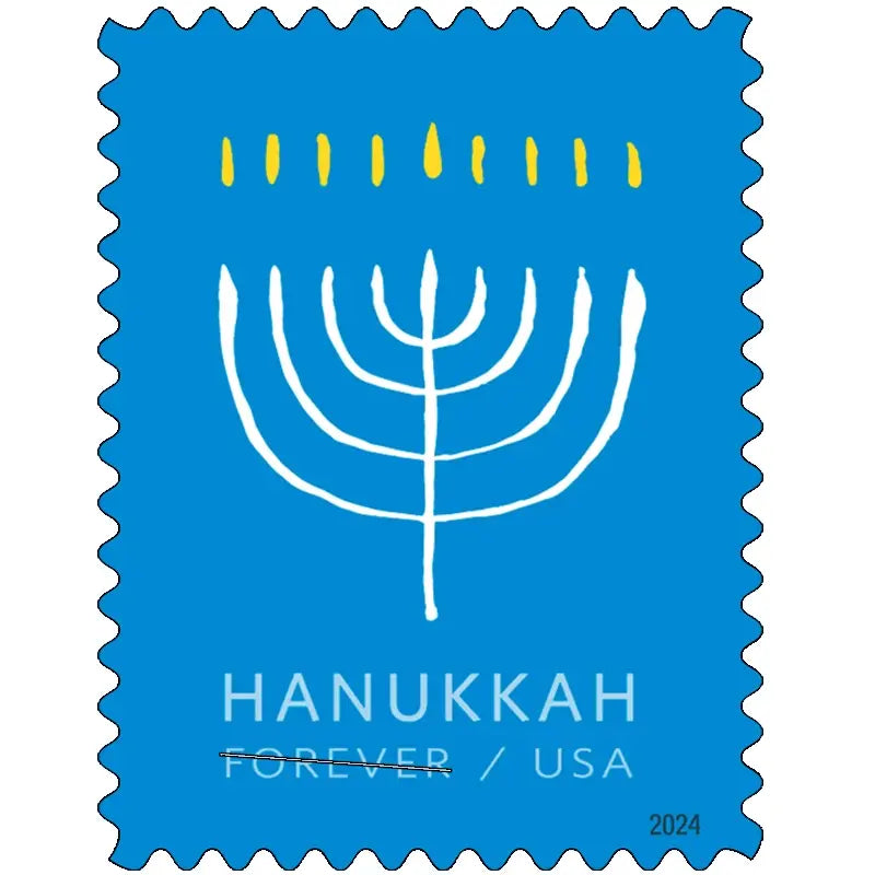 2024 USPS Hanukkah Forever Stamps Sheets of 20