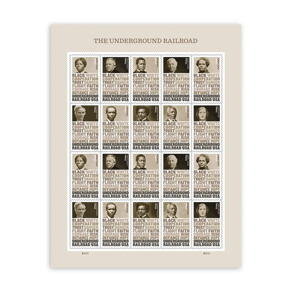 2024 Stamps - The Underground Railroad Sheets of 20