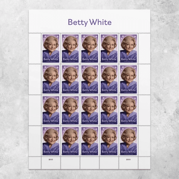 2025 Betty White Stamps Sheets of 20