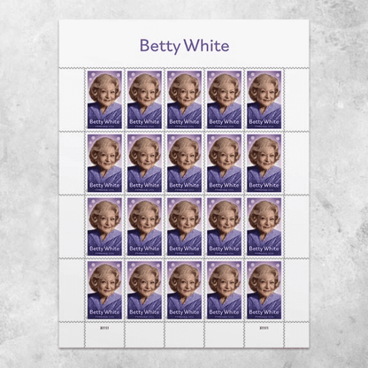 2025 Betty White Stamps Sheets of 20