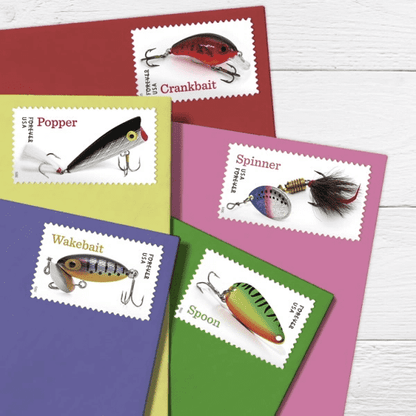 2025 Freshwater Fishing Lures Stamps Sheets of 20