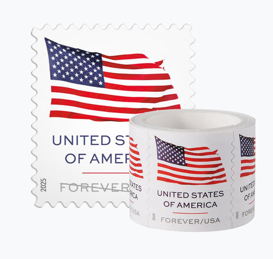 U.S. Flag 2025 Stamps roll of 100