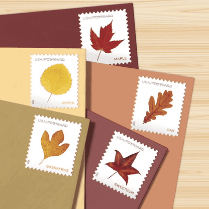 2025 Vibrant Leaves Postcard Stamps roll of 100