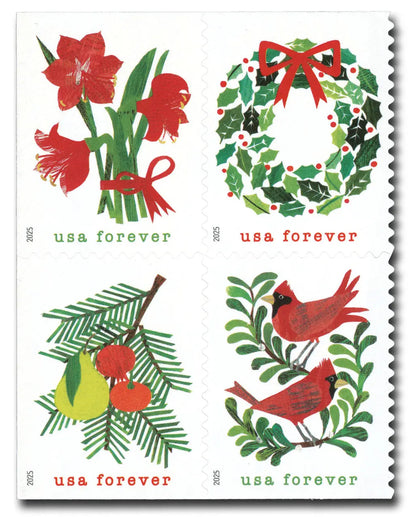 2025 Holiday Cheer stamps Sheets of 20