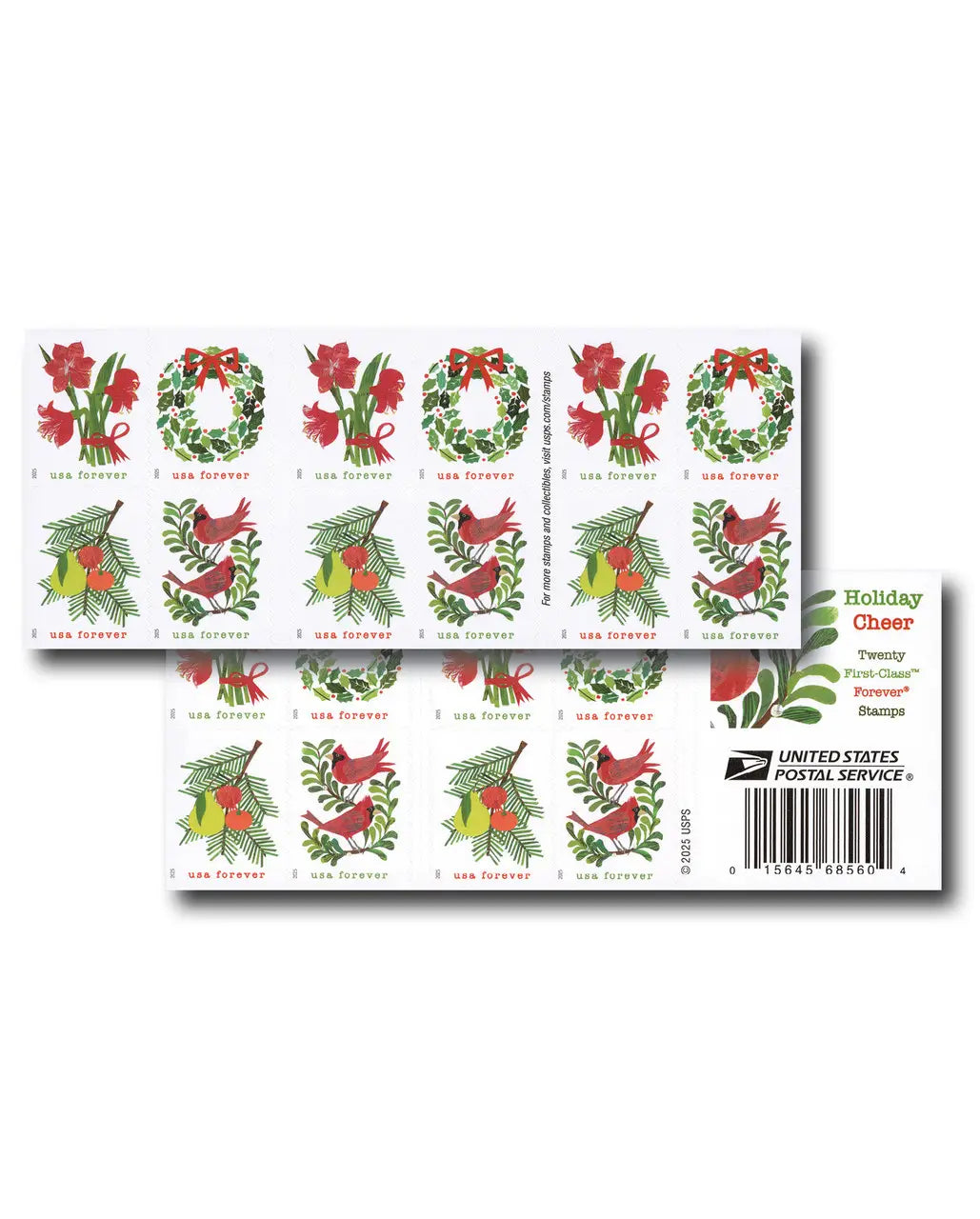 2025 Holiday Cheer stamps Sheets of 20