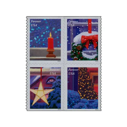2016 USPS Holiday Windows Forever-Stamp Sheets of 20